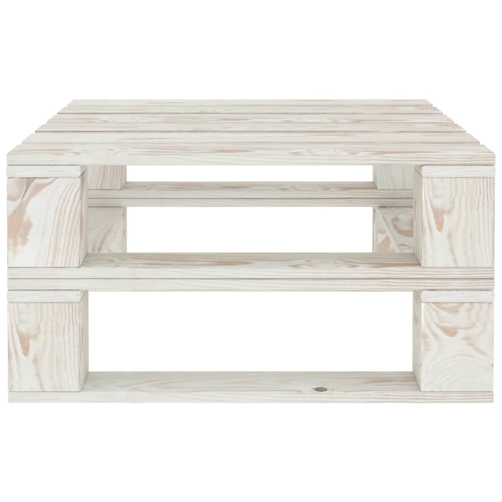 Ensemble de salon 8 pièces en bois de palette blanc