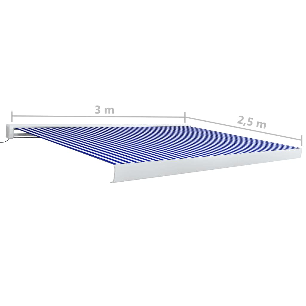 Luifel uittrekbaar 5x3 m stof aluminium