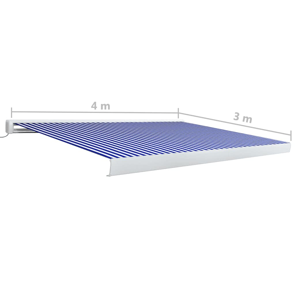 Luifel uittrekbaar 5x3 m stof aluminium