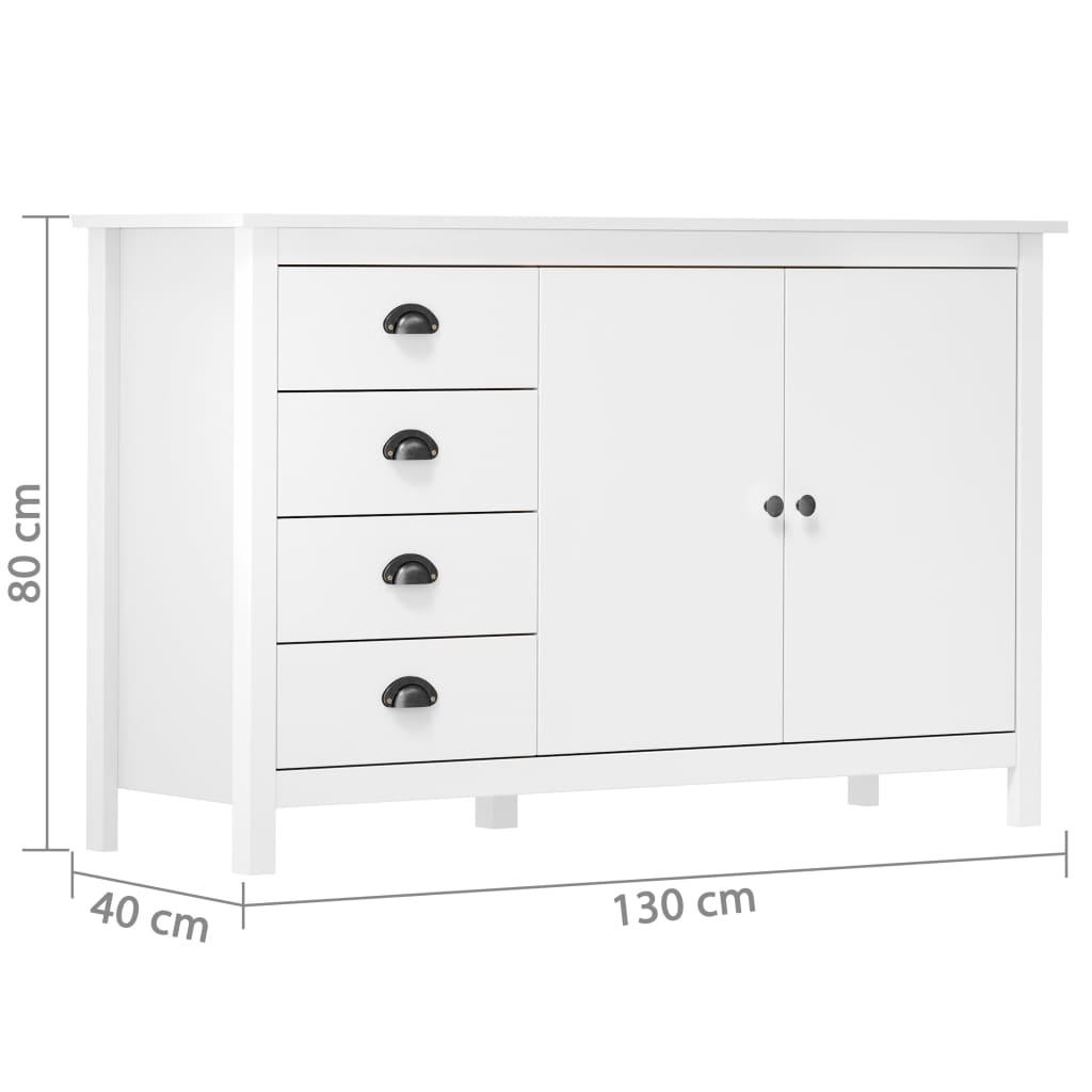 Dressoir Hill 79x40x80 cm massief grenenhout