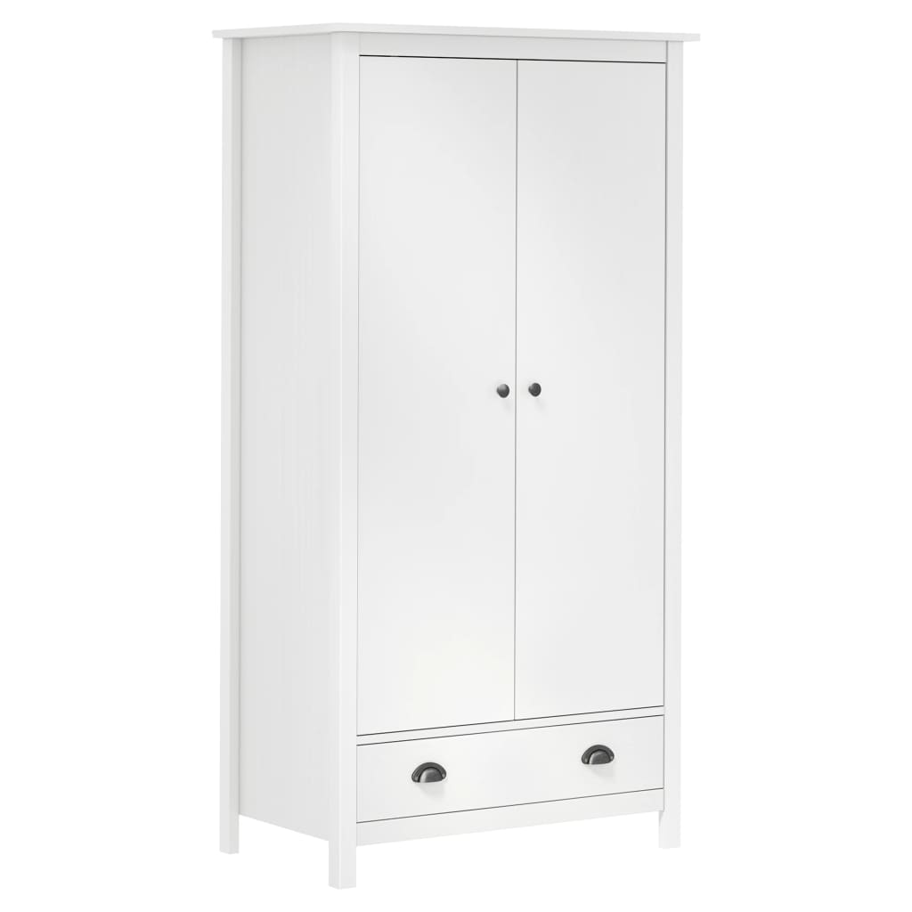 Armoire Hill 2 portes 89x50x170 cm bois de pin massif