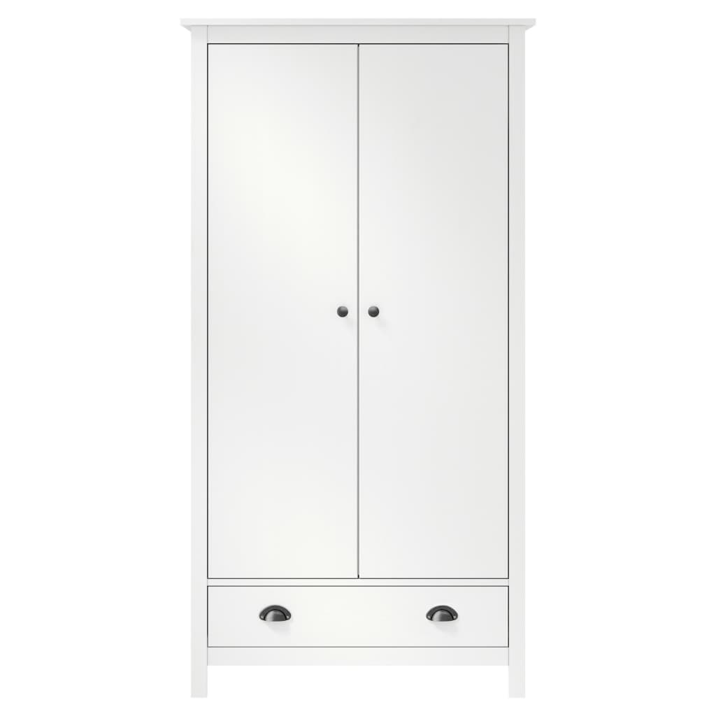 Armoire Hill 2 portes 89x50x170 cm bois de pin massif