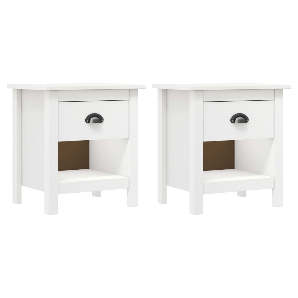 Tables de chevet 2 pcs Hill Range 46x35x49,5 cm bois de pin massif