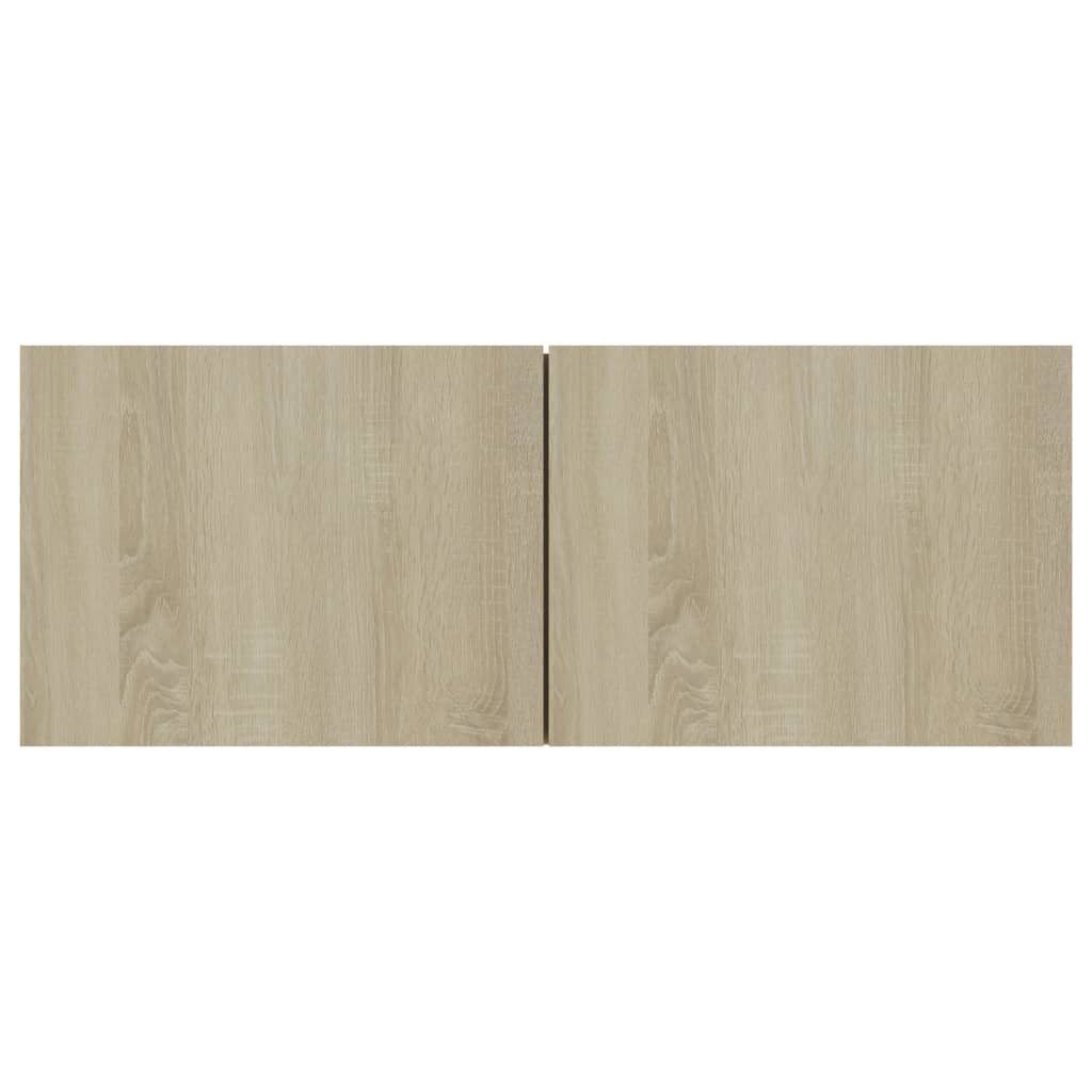 Tv-wandmeubel 120x30x30 cm bewerkt hout bruin eikenkleur