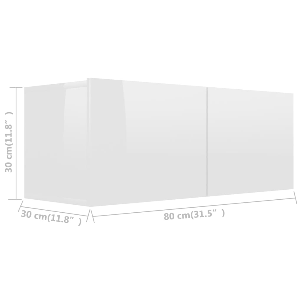 Tv-wandmeubel 120x30x30 cm bewerkt hout bruin eikenkleur