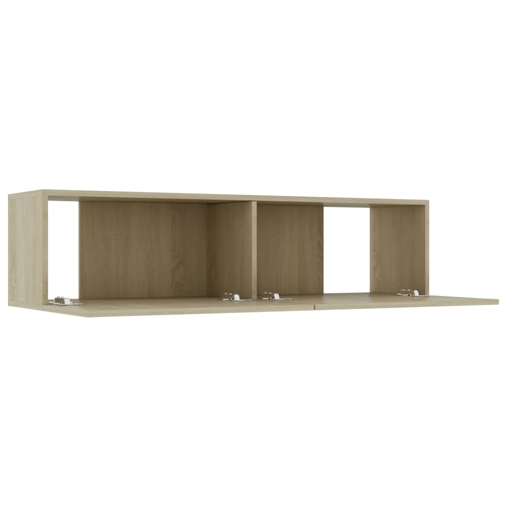 Tv-meubel 100x30x30 cm bewerkt hout