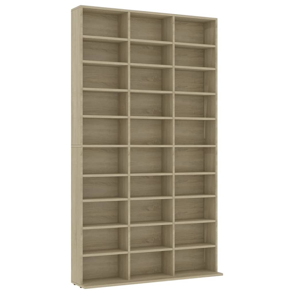 Meuble CD 102x16x177,5 cm bois travaillé