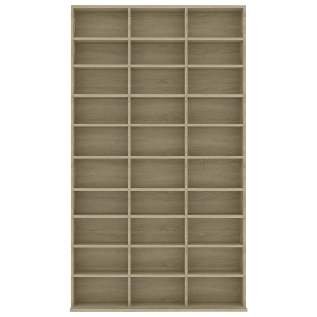 Meuble CD 102x16x177,5 cm bois travaillé