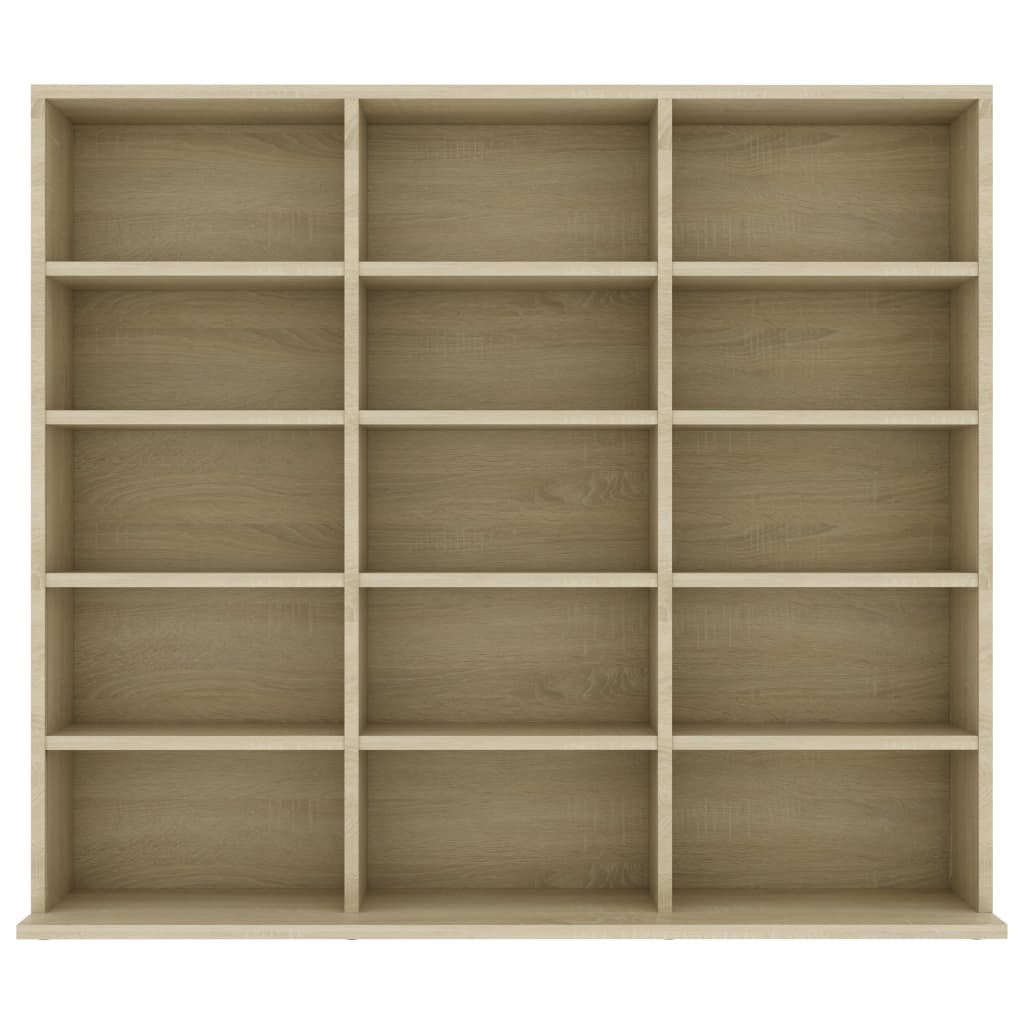 Meuble CD 102x16x177,5 cm bois travaillé