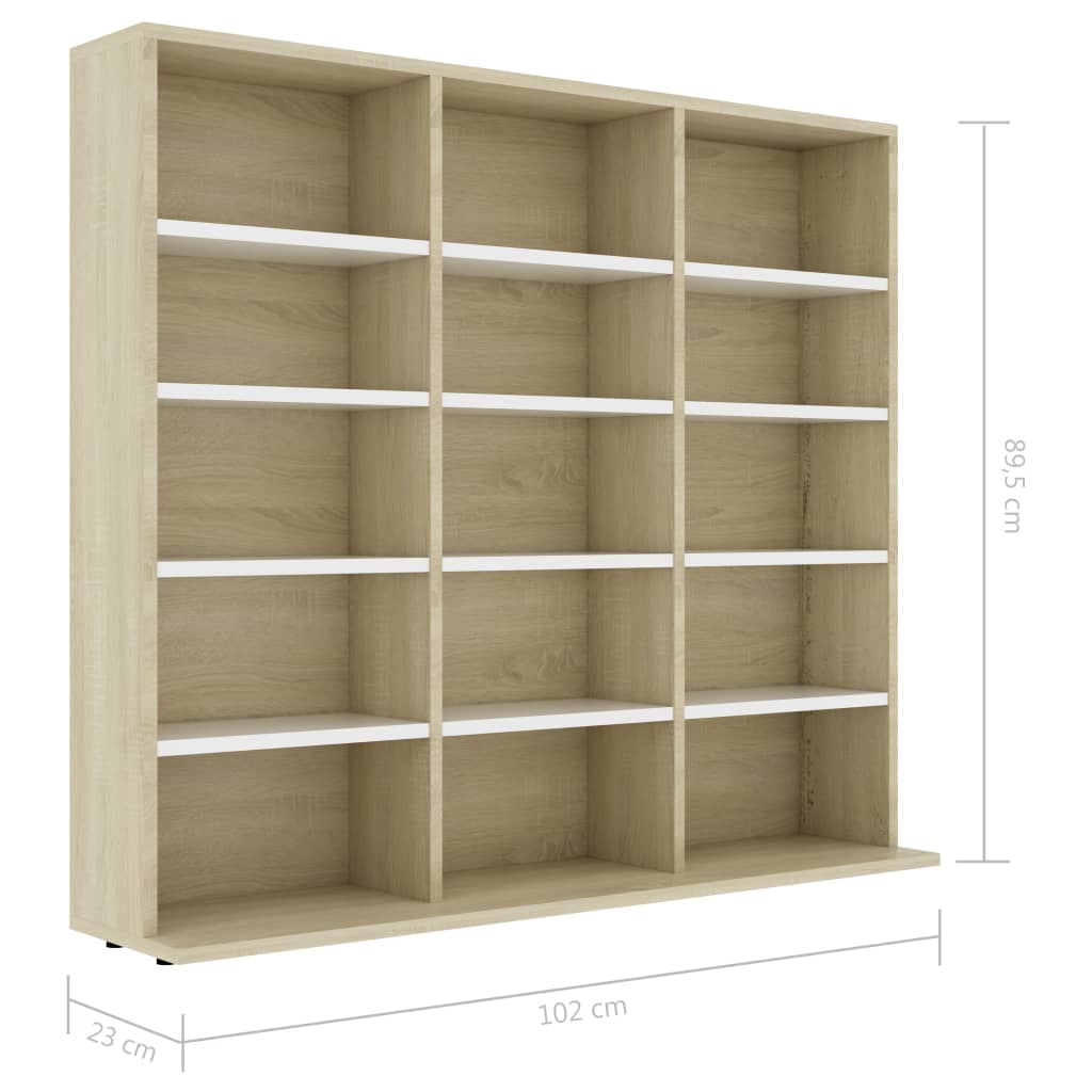 Cd-kast 102x16x177,5 cm bewerkt hout