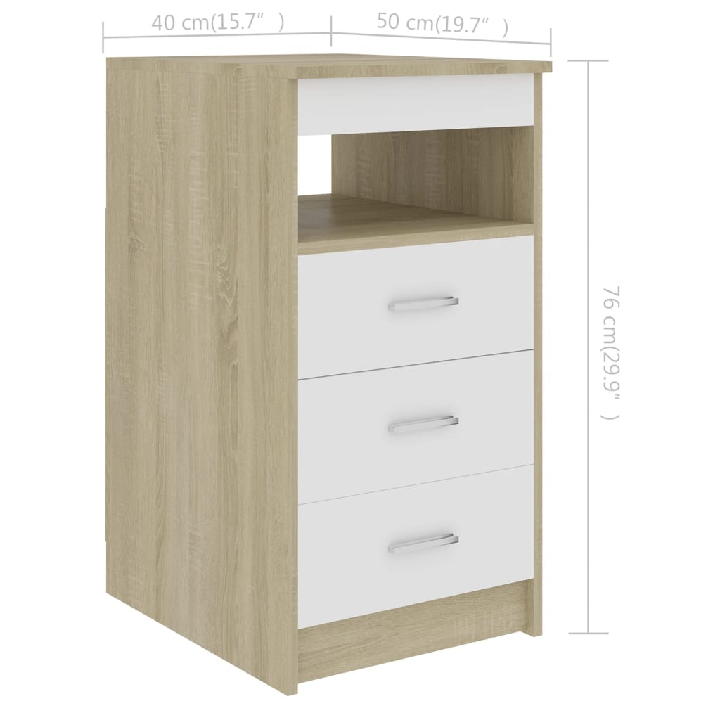 Commode 40x50x76 cm en bois travaillé