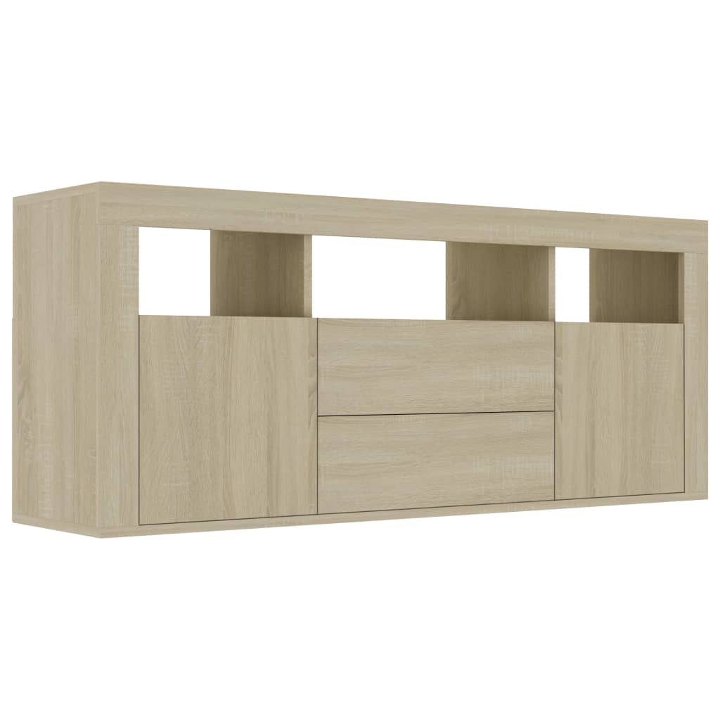 Meuble TV 120x30x50 cm en bois travaillé