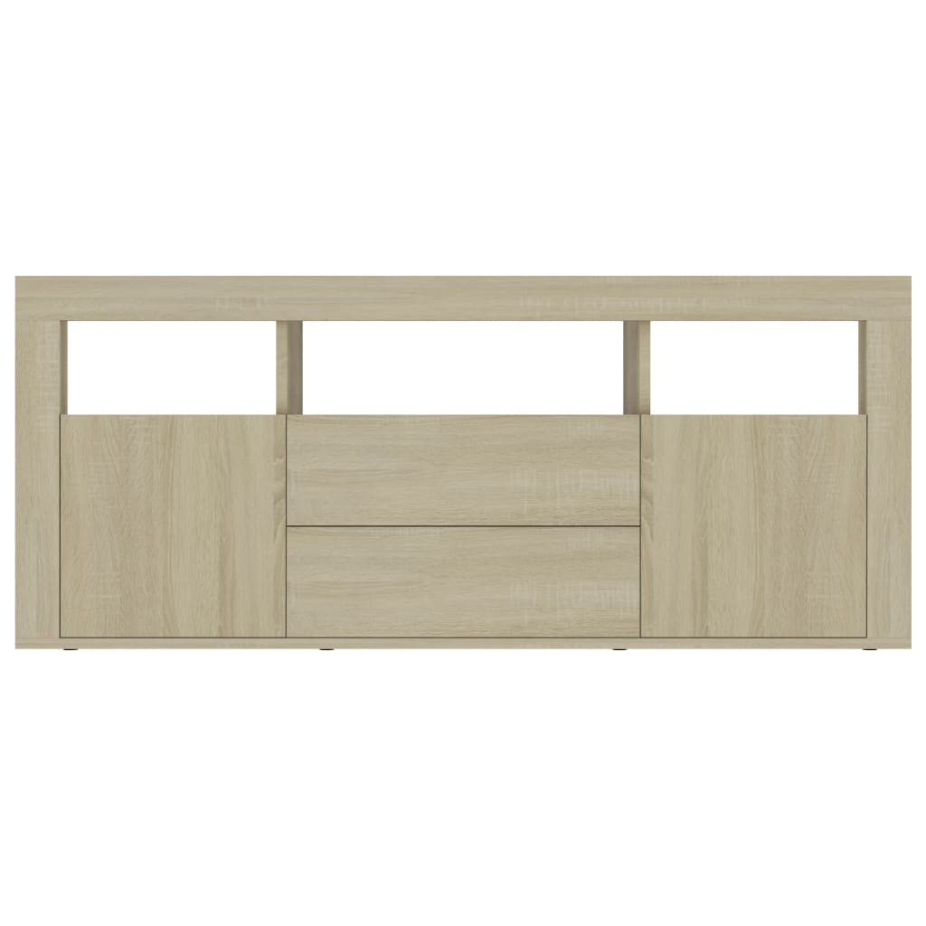 Meuble TV 120x30x50 cm en bois travaillé