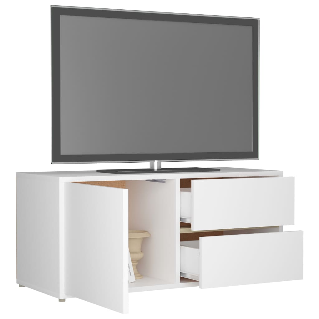 Tv-meubel 80x34x36 cm bewerkt hout eikenkleurig