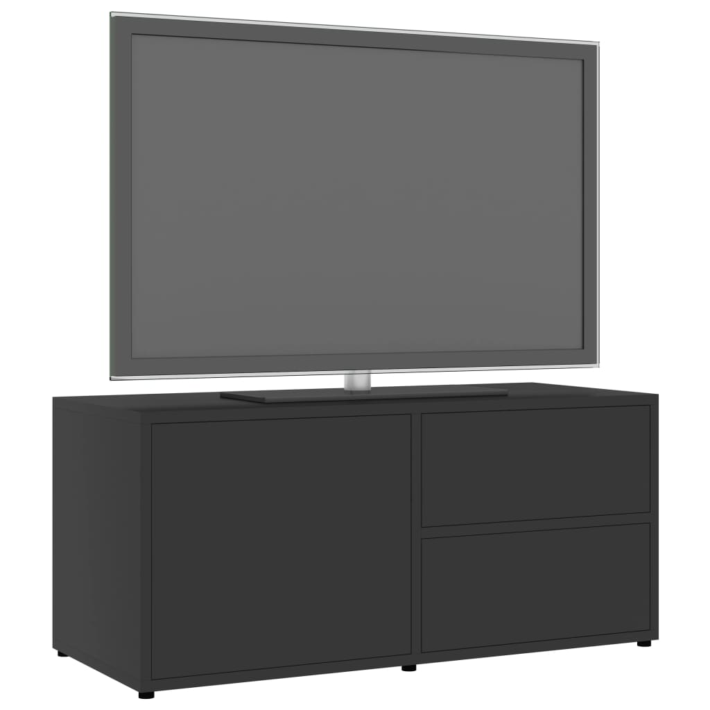 Tv-meubel 80x34x36 cm bewerkt hout eikenkleurig