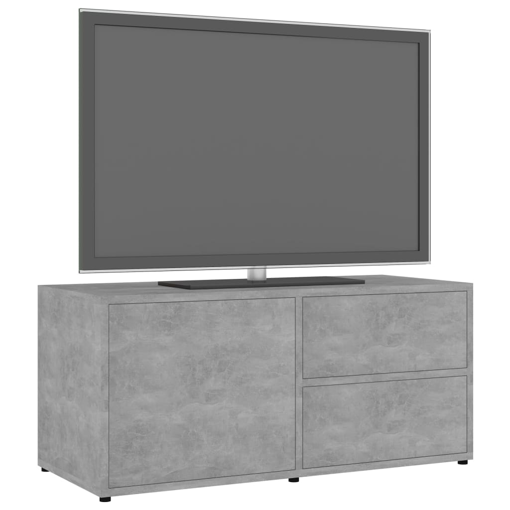 Meuble TV 80x34x36 cm ouvré en bois couleur chêne