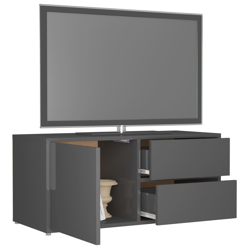 Tv-meubel 80x34x36 cm bewerkt hout eikenkleurig