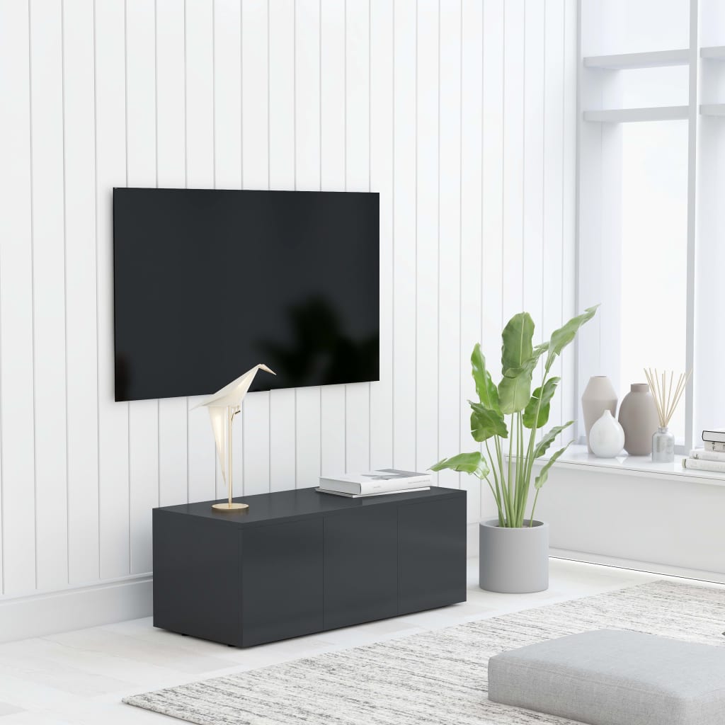 Meuble TV 80x34x30 cm en bois travaillé