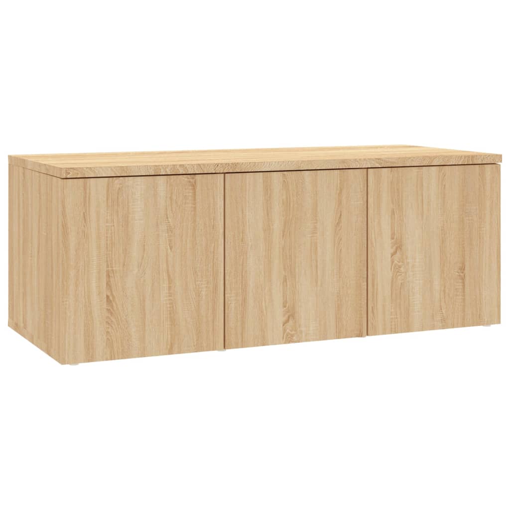 Tv-meubel 80x34x30 cm bewerkt hout