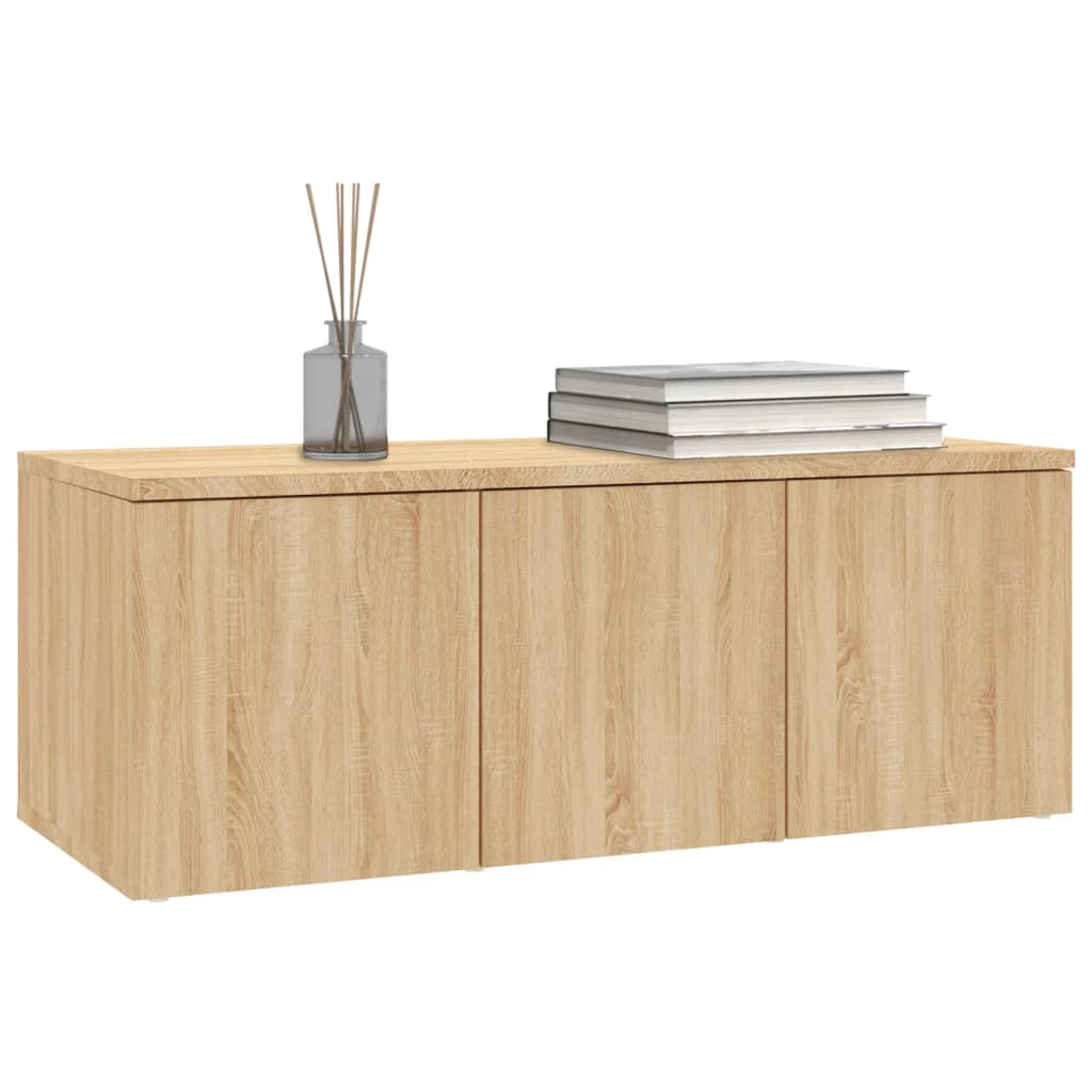 Meuble TV 80x34x30 cm en bois travaillé