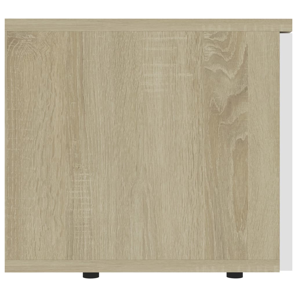 Tv-meubel 80x34x30 cm bewerkt hout