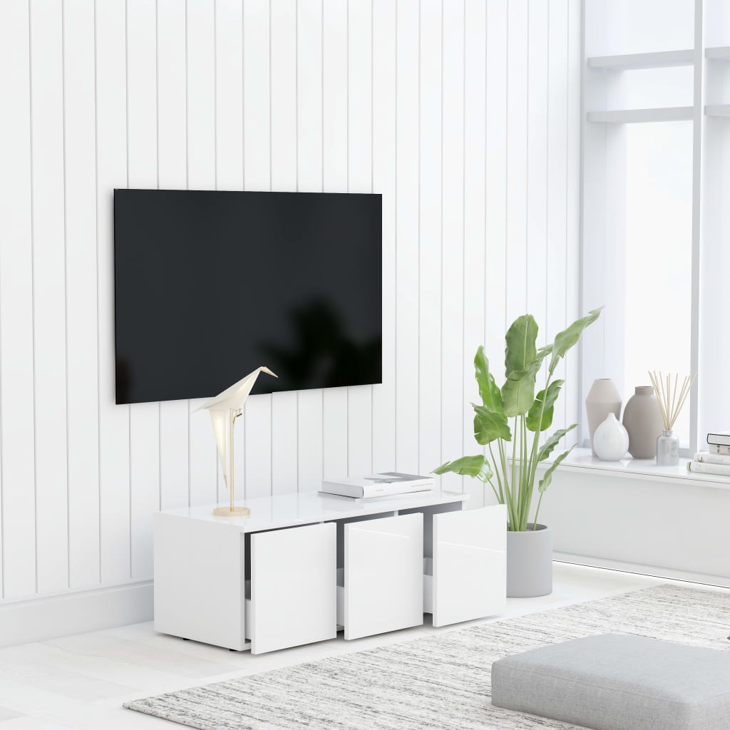 Meuble TV 80x34x30 cm en bois travaillé