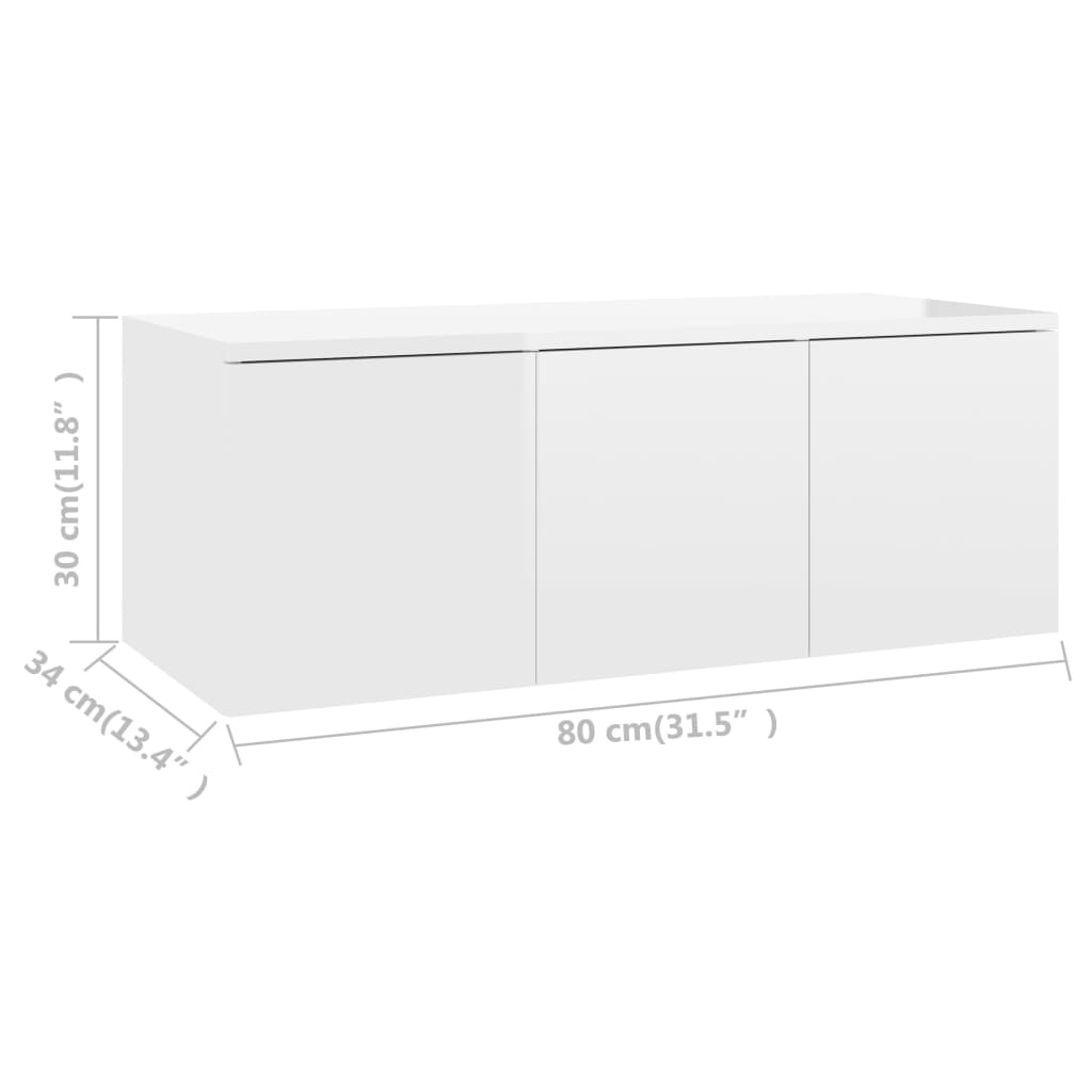 Tv-meubel 80x34x30 cm bewerkt hout