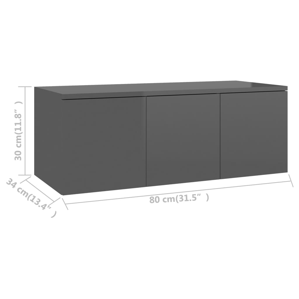 Tv-meubel 80x34x30 cm bewerkt hout