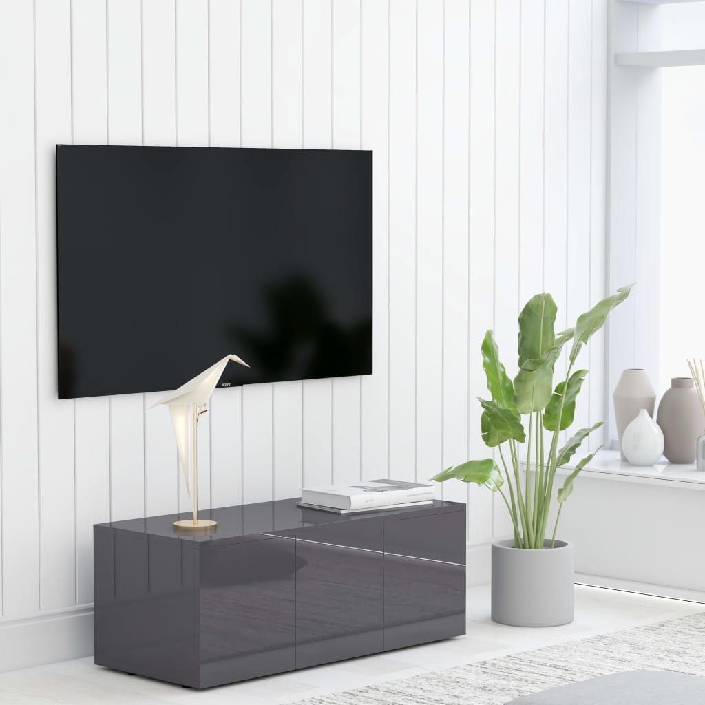 Meuble TV 80x34x30 cm en bois travaillé