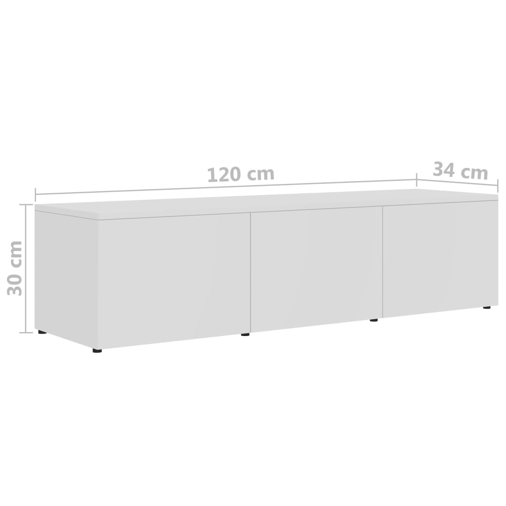 Tv-meubel 120x34x30 cm bewerkt hout eikenkleurig