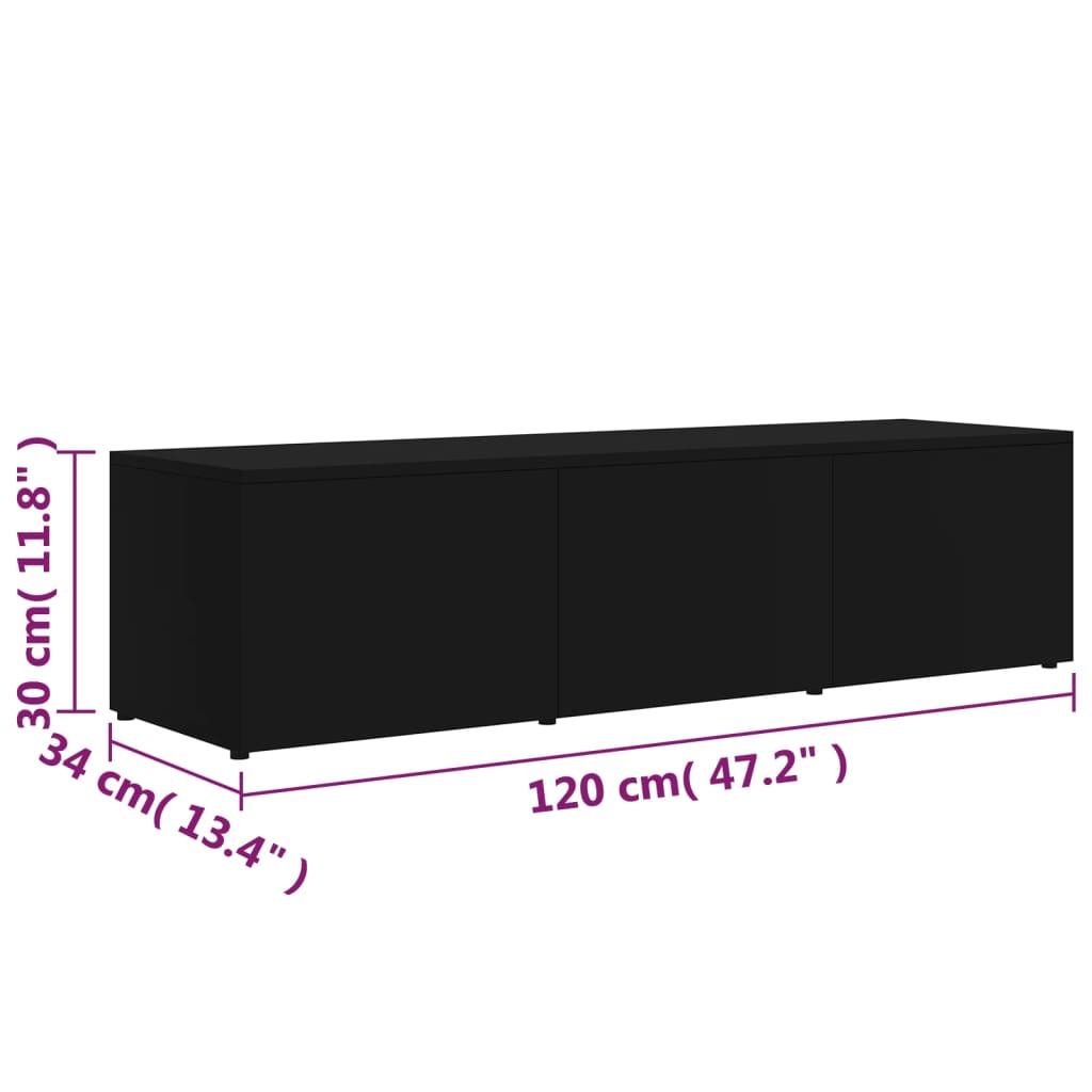 Tv-meubel 120x34x30 cm bewerkt hout eikenkleurig