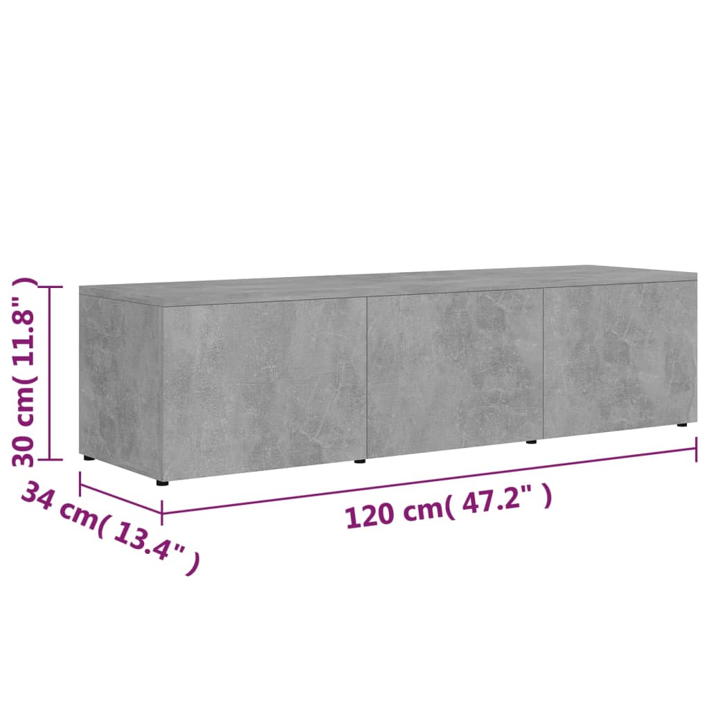 Tv-meubel 120x34x30 cm bewerkt hout eikenkleurig