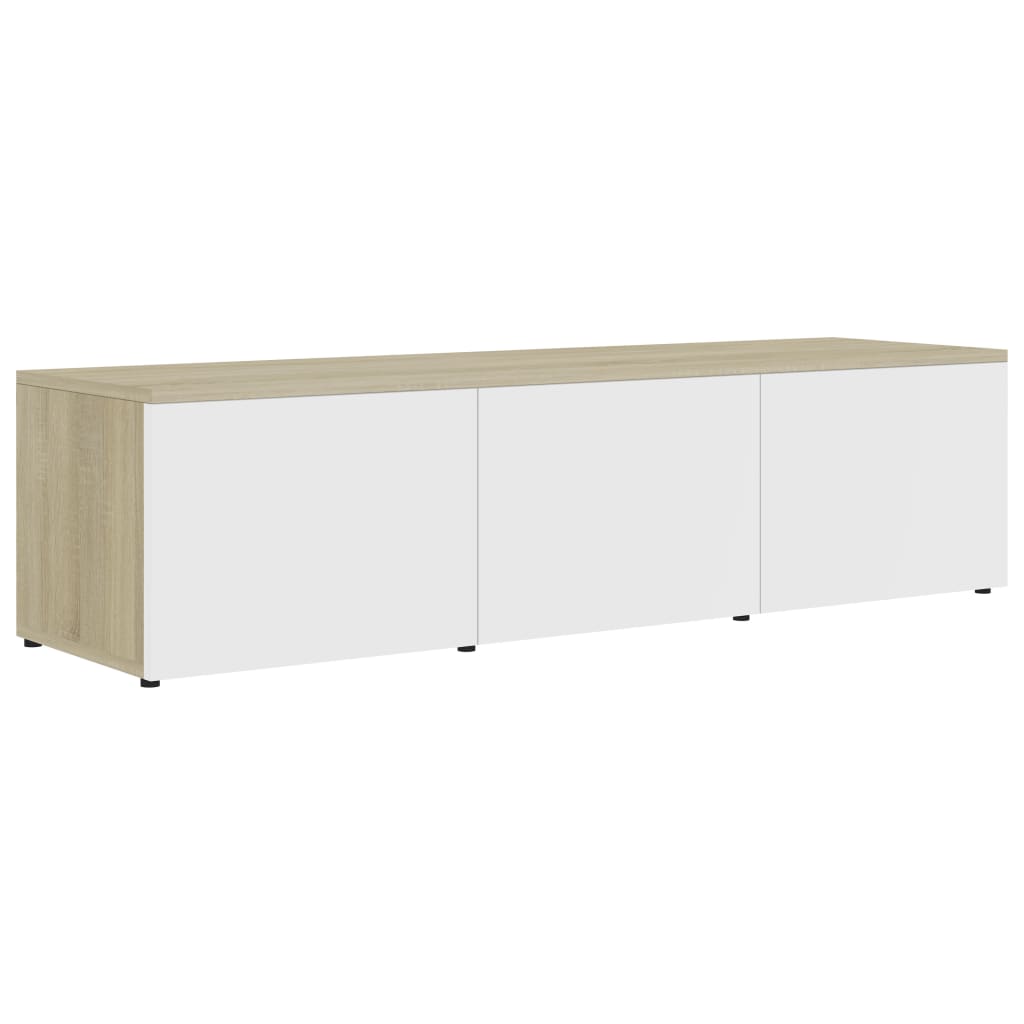 Tv-meubel 120x34x30 cm bewerkt hout eikenkleurig