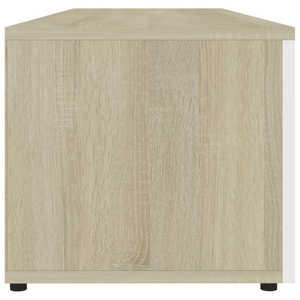 Tv-meubel 120x34x30 cm bewerkt hout eikenkleurig