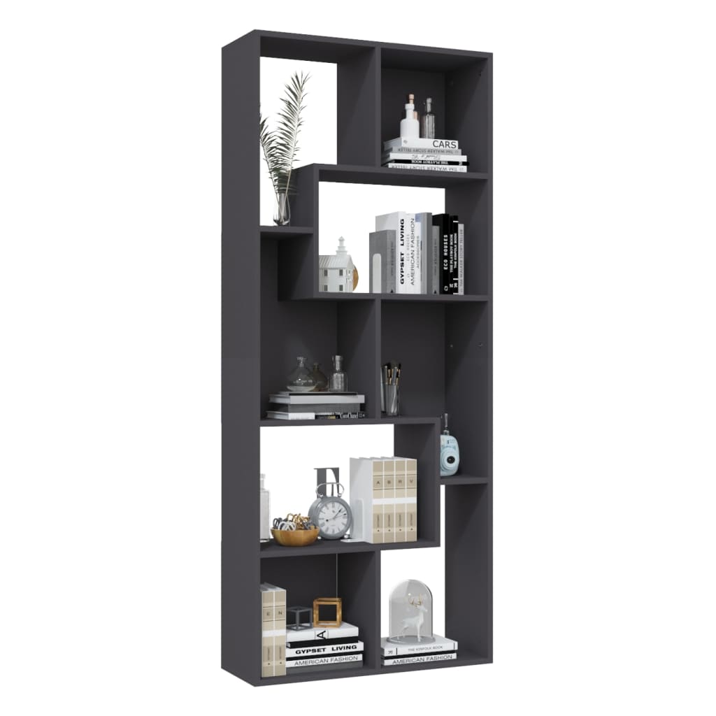 Boekenkast 67x24x161 cm bewerkt hout