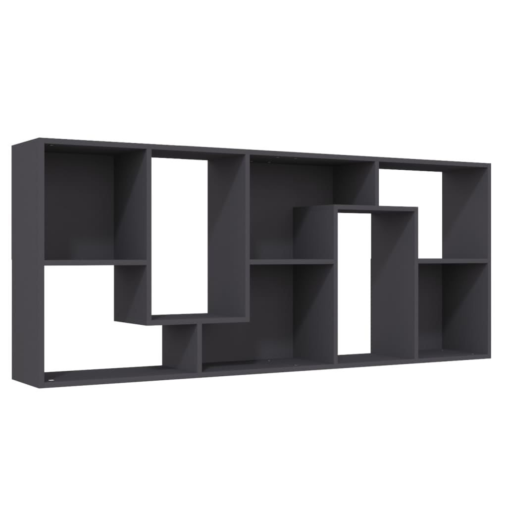 Boekenkast 67x24x161 cm bewerkt hout eikenkleurig