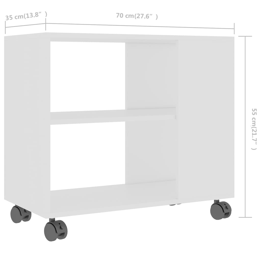 Bijzettafel 70x35x55 cm bewerkt hout