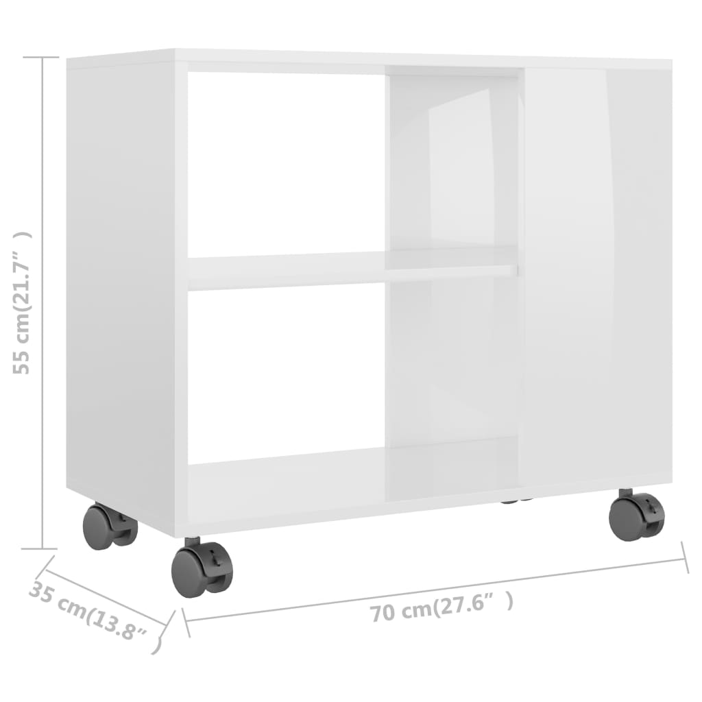 Bijzettafel 70x35x55 cm bewerkt hout eikenkleurig