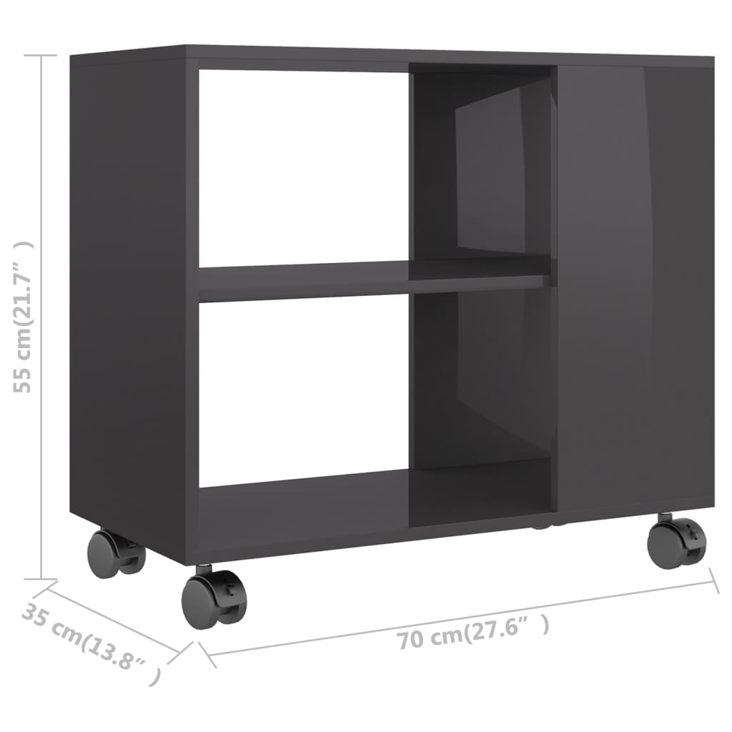 Table d'appoint 70x35x55 cm en bois travaillé