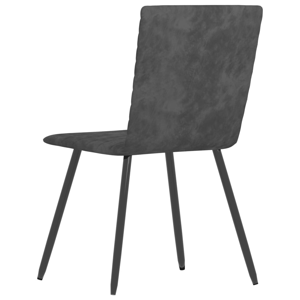 Eetkamerstoelen 2 st fluweel blauw