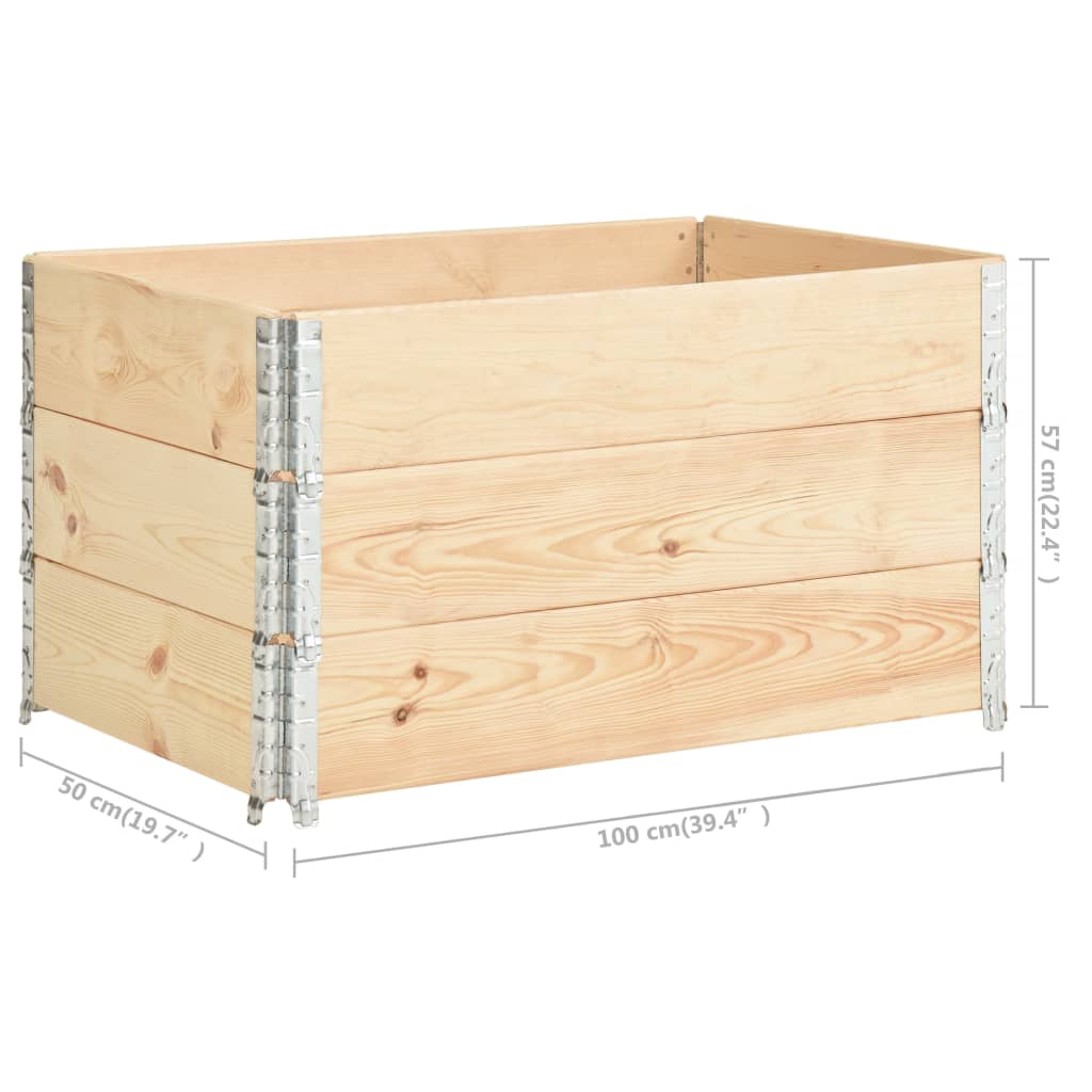 Palletopzetrand 60x80 cm massief grenenhout