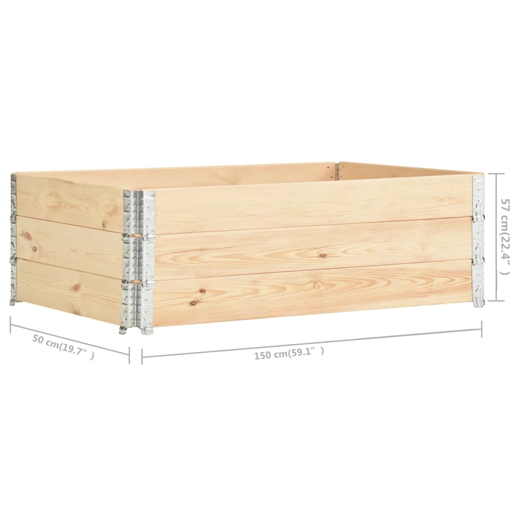 Palletopzetrand 60x80 cm massief grenenhout