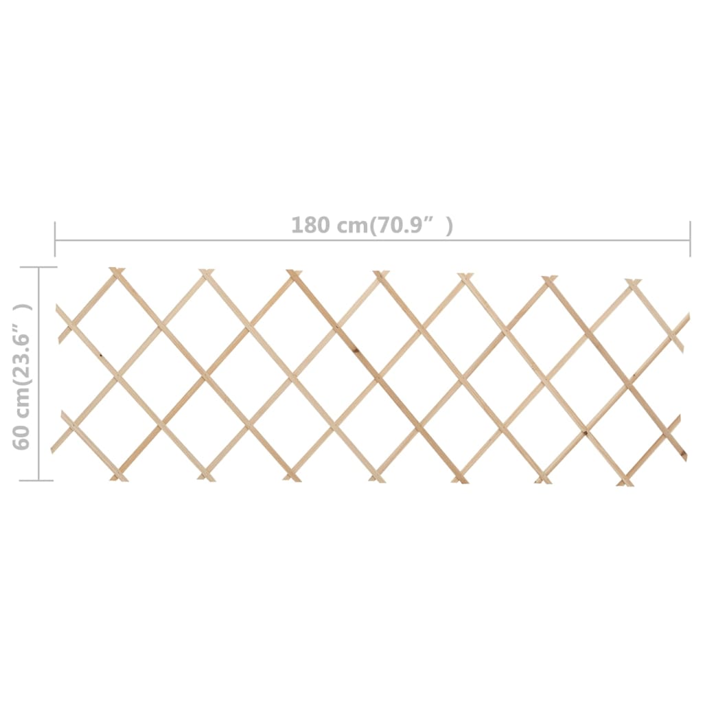 Treillis de jardin 5 pcs 180x30 cm bois de pin