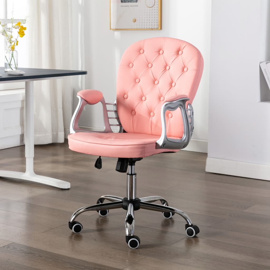 Chaise de bureau pivotante simili cuir