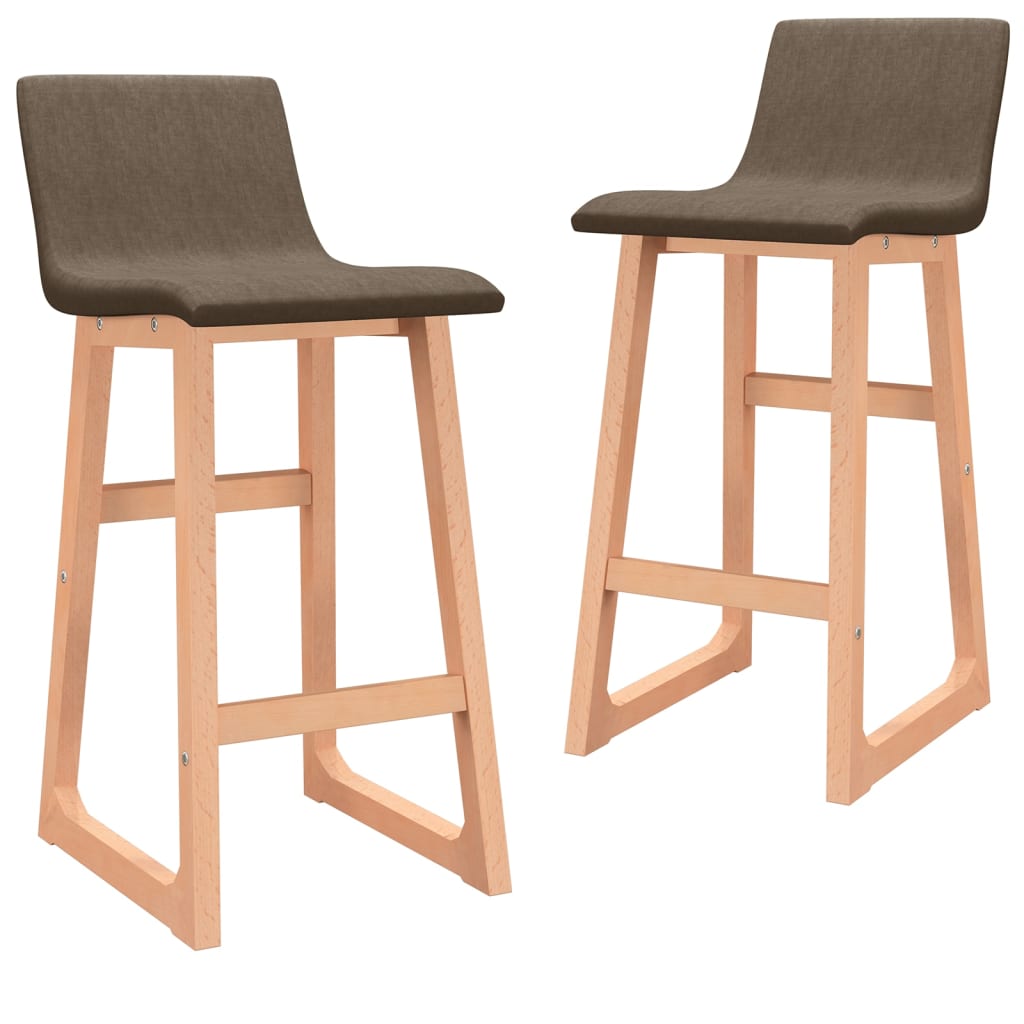 Tabourets de bar 2 pcs tissu