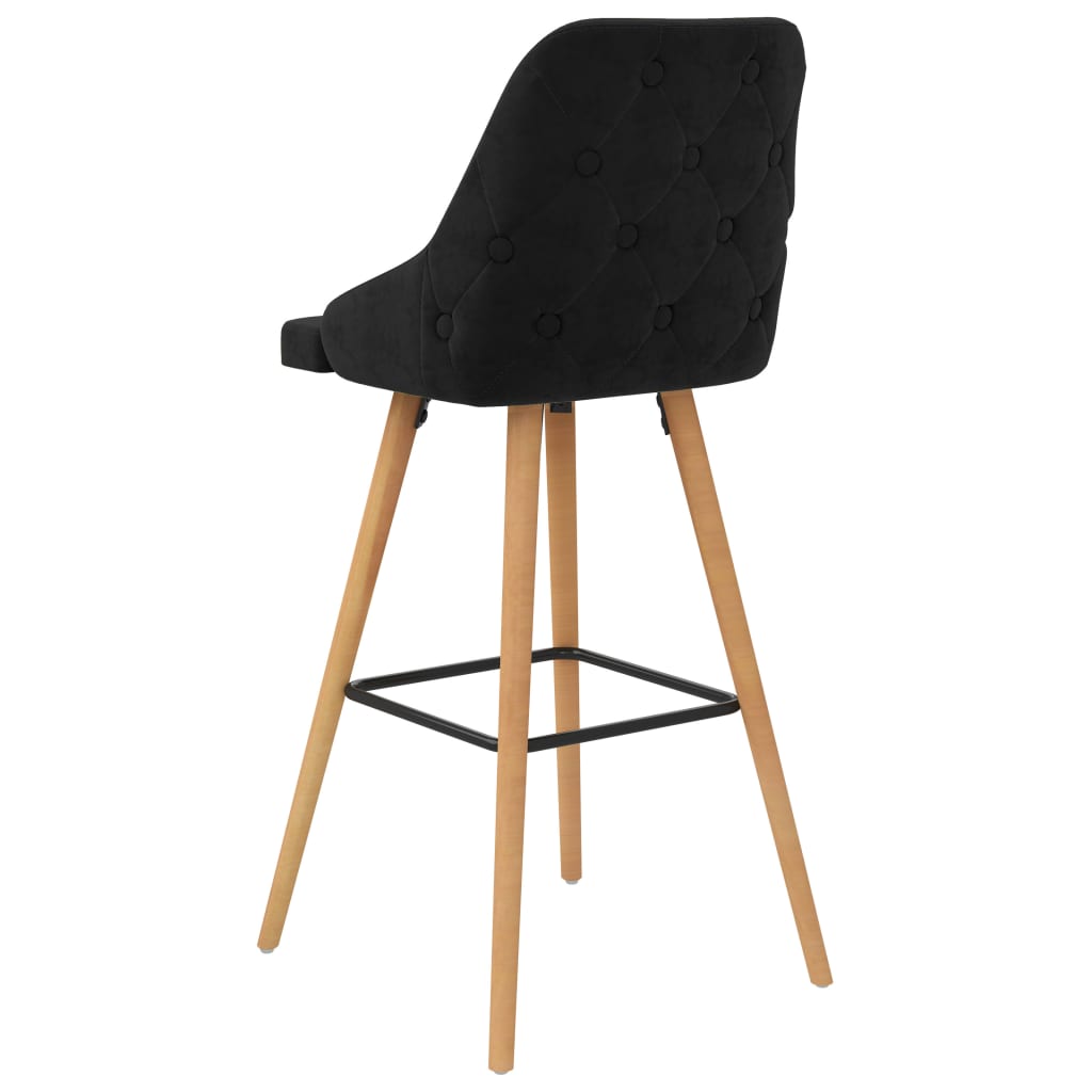 Tabourets de bar 2 pcs velours