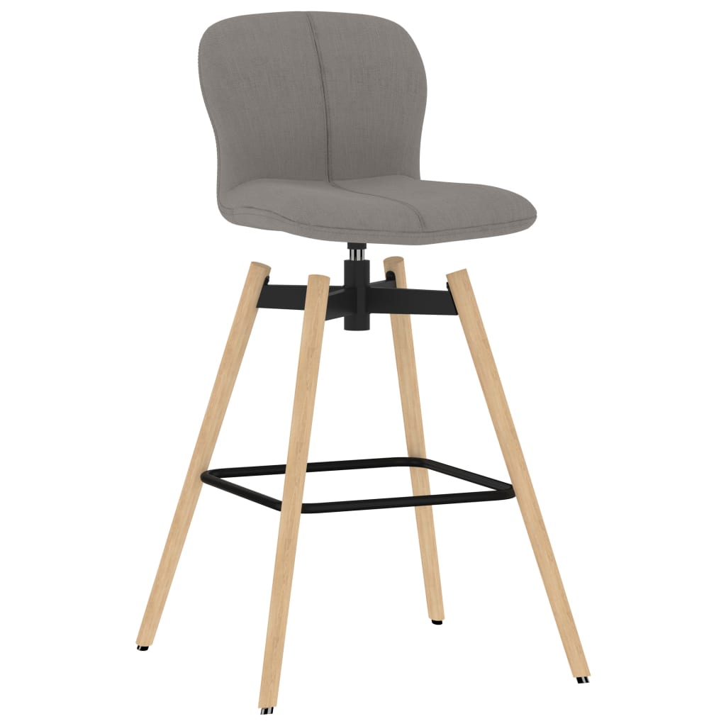 Eetkamerstoelen 2 st draaibaar stof