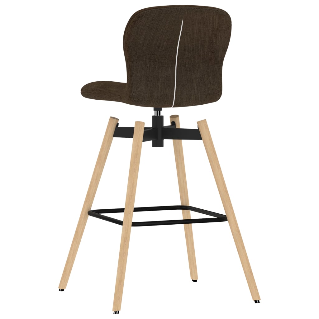 Barstoelen draaibaar 2 st stof