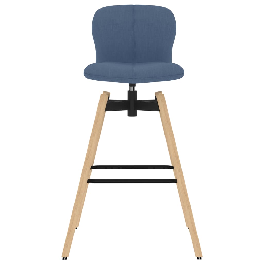 Barstoelen draaibaar 2 st stof