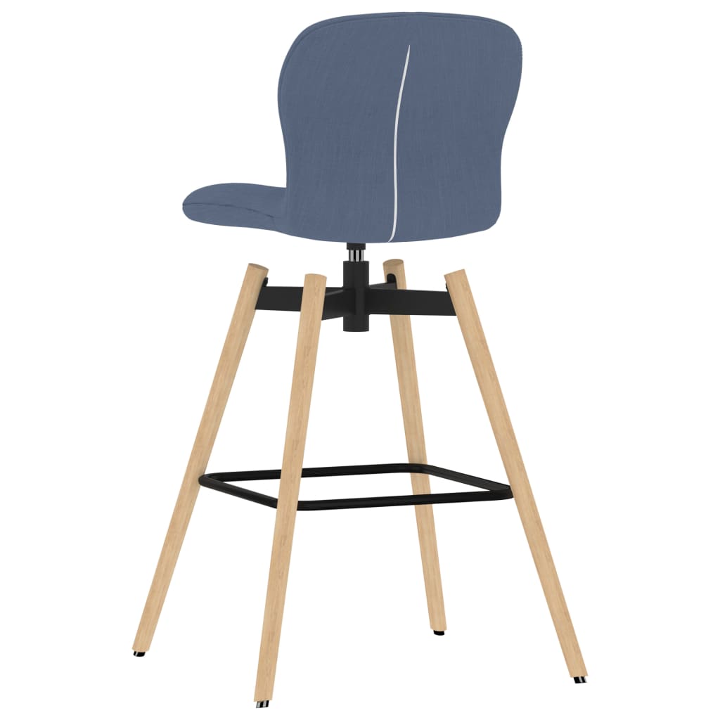 Barstoelen draaibaar 2 st stof